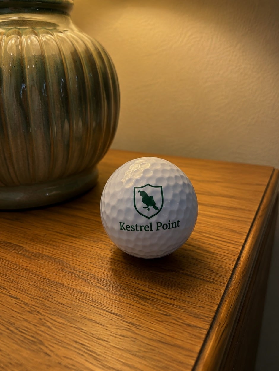 Custom golf balls — customer photo
