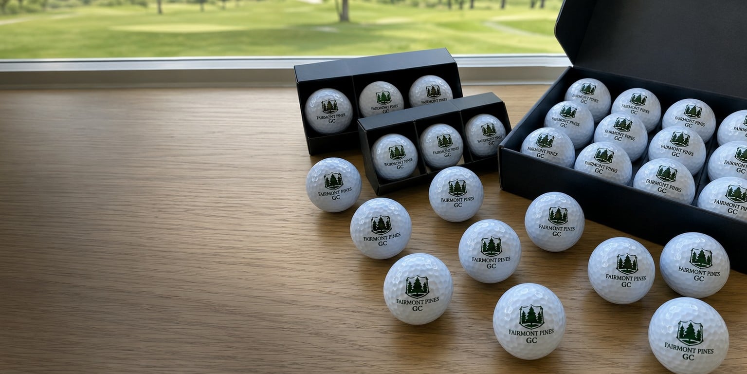 Custom printed golf balls with logo