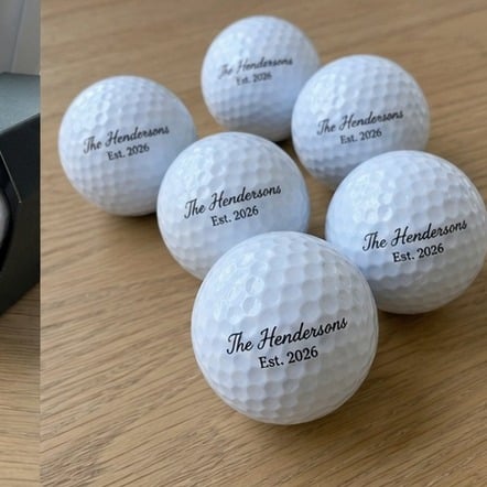 Custom Text Golf Balls