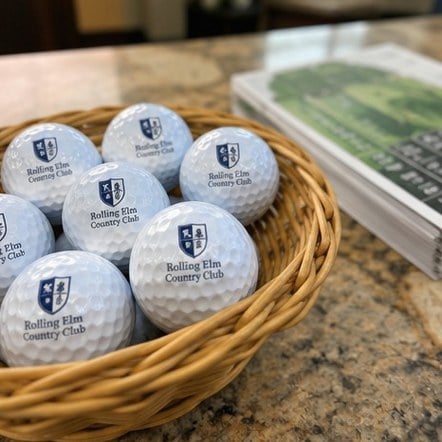 Customized golf balls for golf courses and country clubs