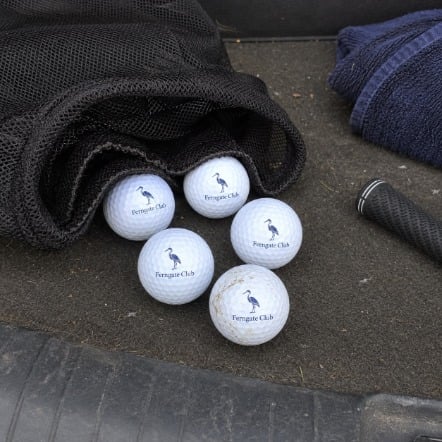 Golf balls with logo printing